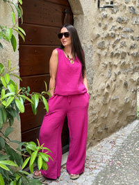Ensemble Gaze De Coton PABLO Fuchsia