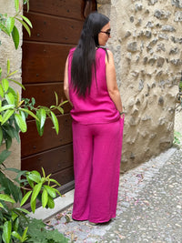 Ensemble Gaze De Coton PABLO Fuchsia