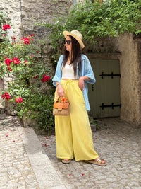 Chemise Gaze De Coton MARY SOL Bleue Ciel