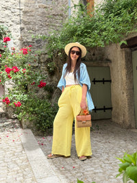 Chemise Gaze De Coton MARY SOL Bleue Ciel