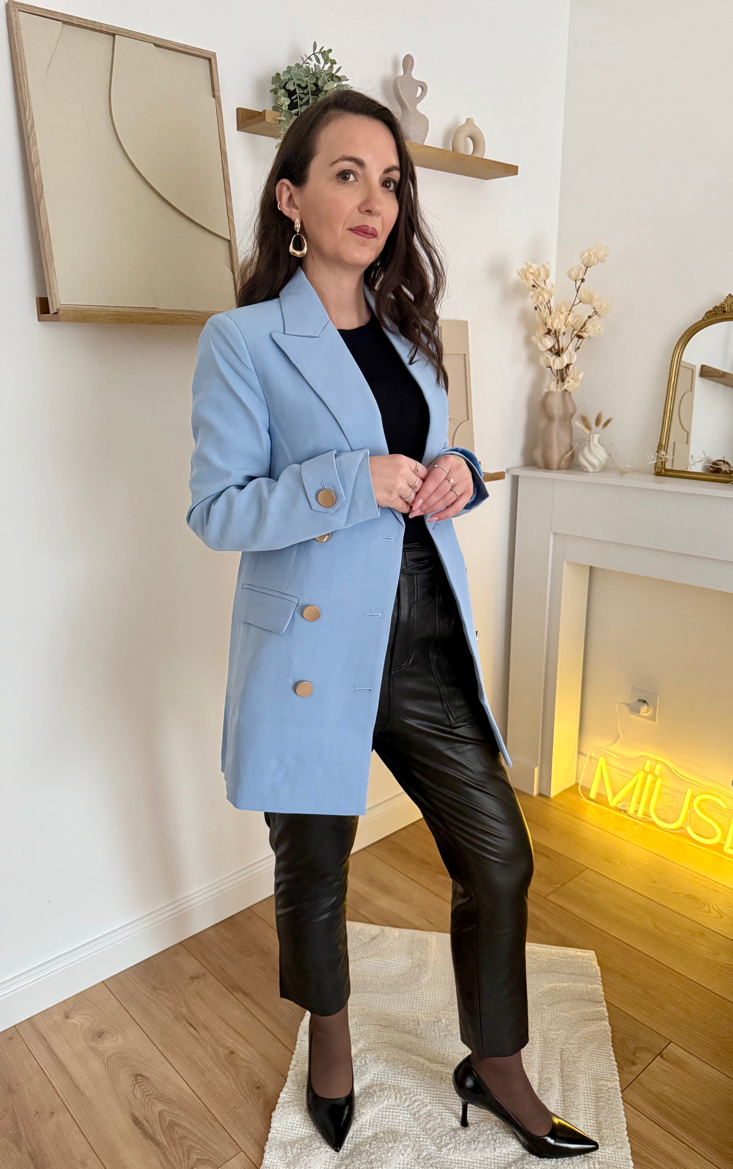 Blazer bleu  à boutons dorés MALO