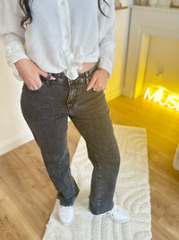 Jean taille haute wide leg stretch  MADY