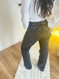 Jean taille haute wide leg stretch  MADY