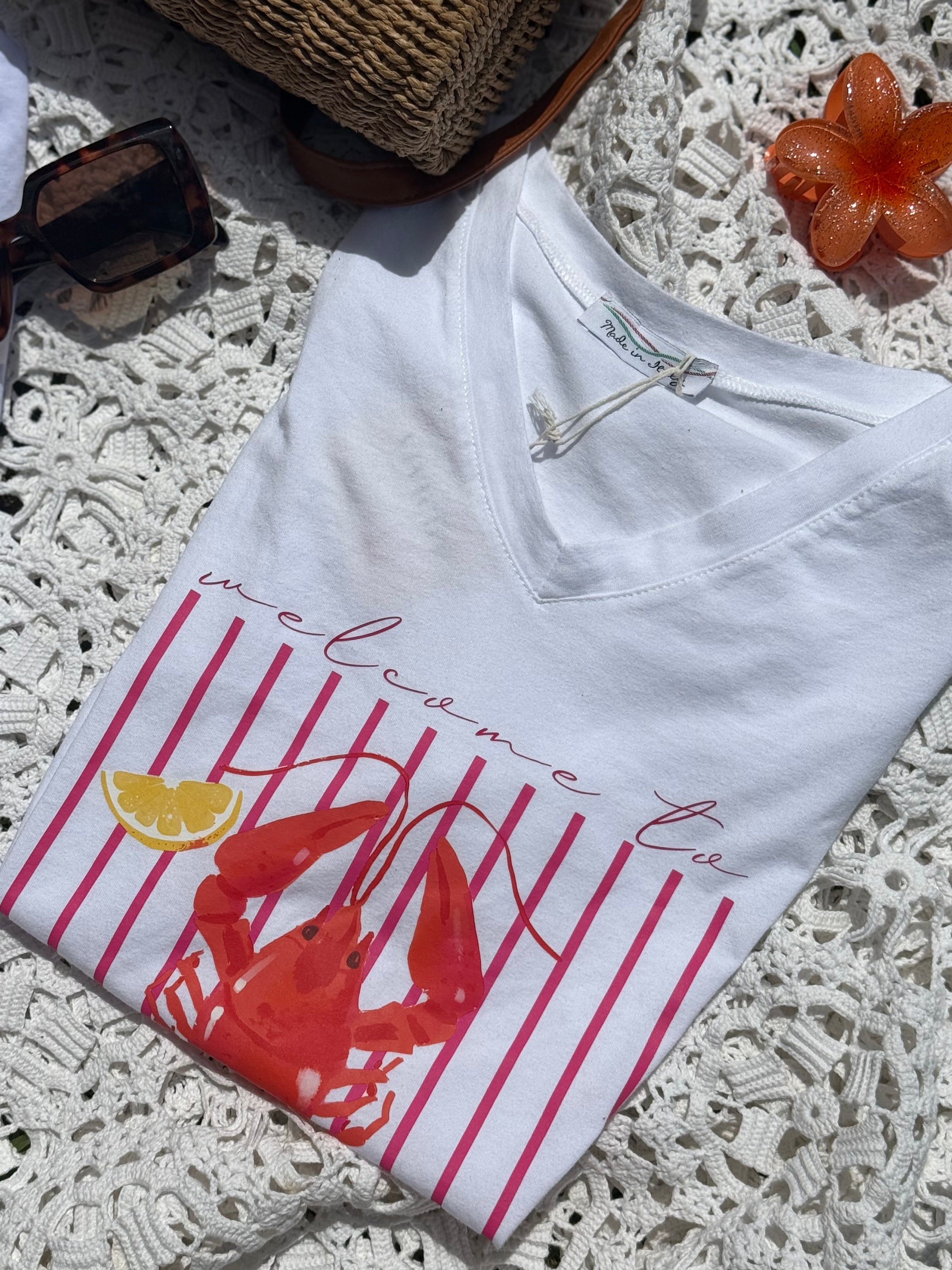T-Shirt Imprimé Homard