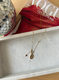 Collier acier doré TALIA