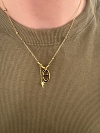 Collier acier doré TALIA