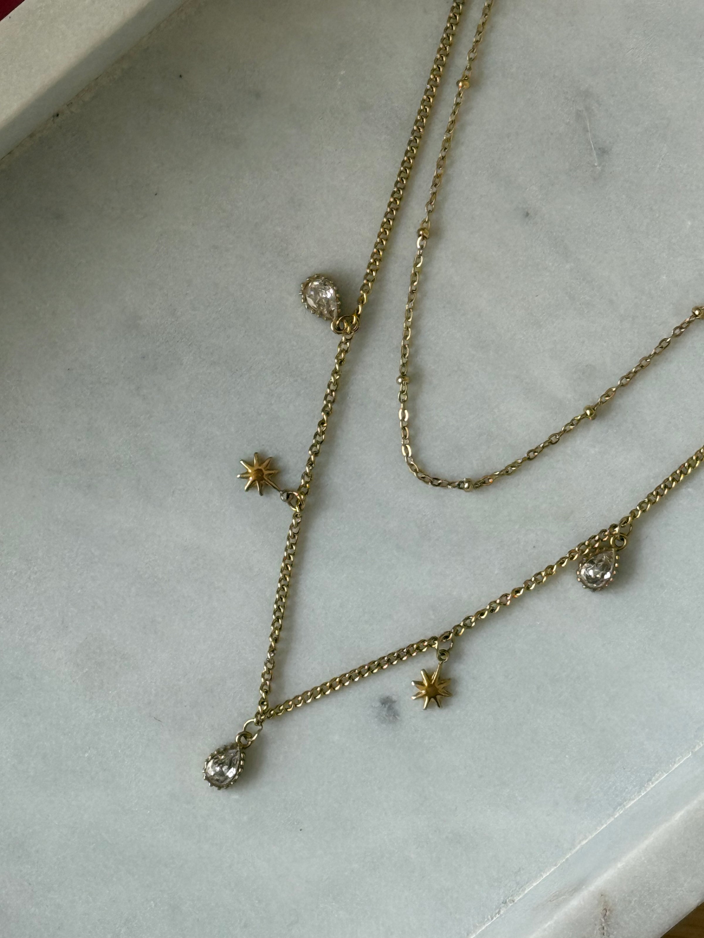 Collier double doré MALOU