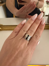 Bague argentée avec pampille MELISSA