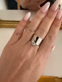 Bague argentée avec pampille MELISSA