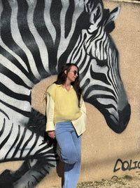 Chemise à rayures jaune CLAUDIA