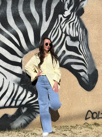 Chemise à rayures jaune CLAUDIA