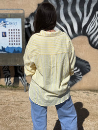 Chemise à rayures jaune CLAUDIA