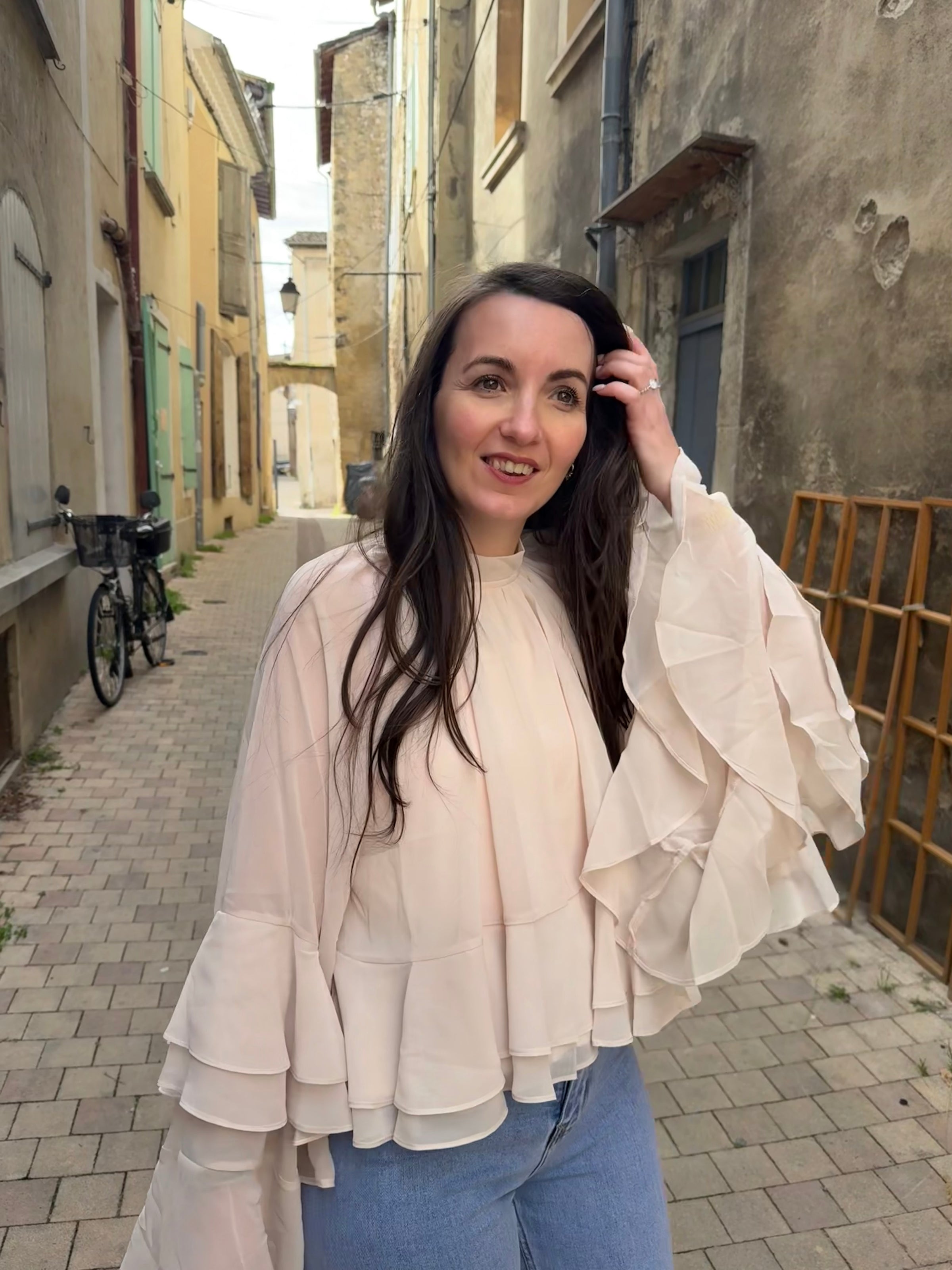Blouse à volants CATALINA