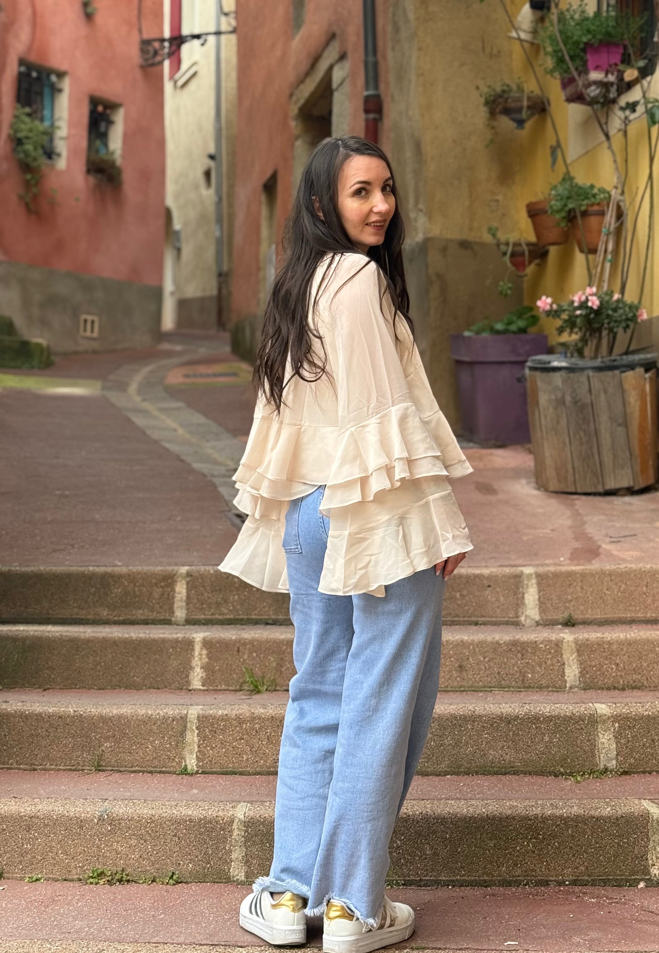 Blouse à volants CATALINA
