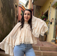 Blouse à volants CATALINA
