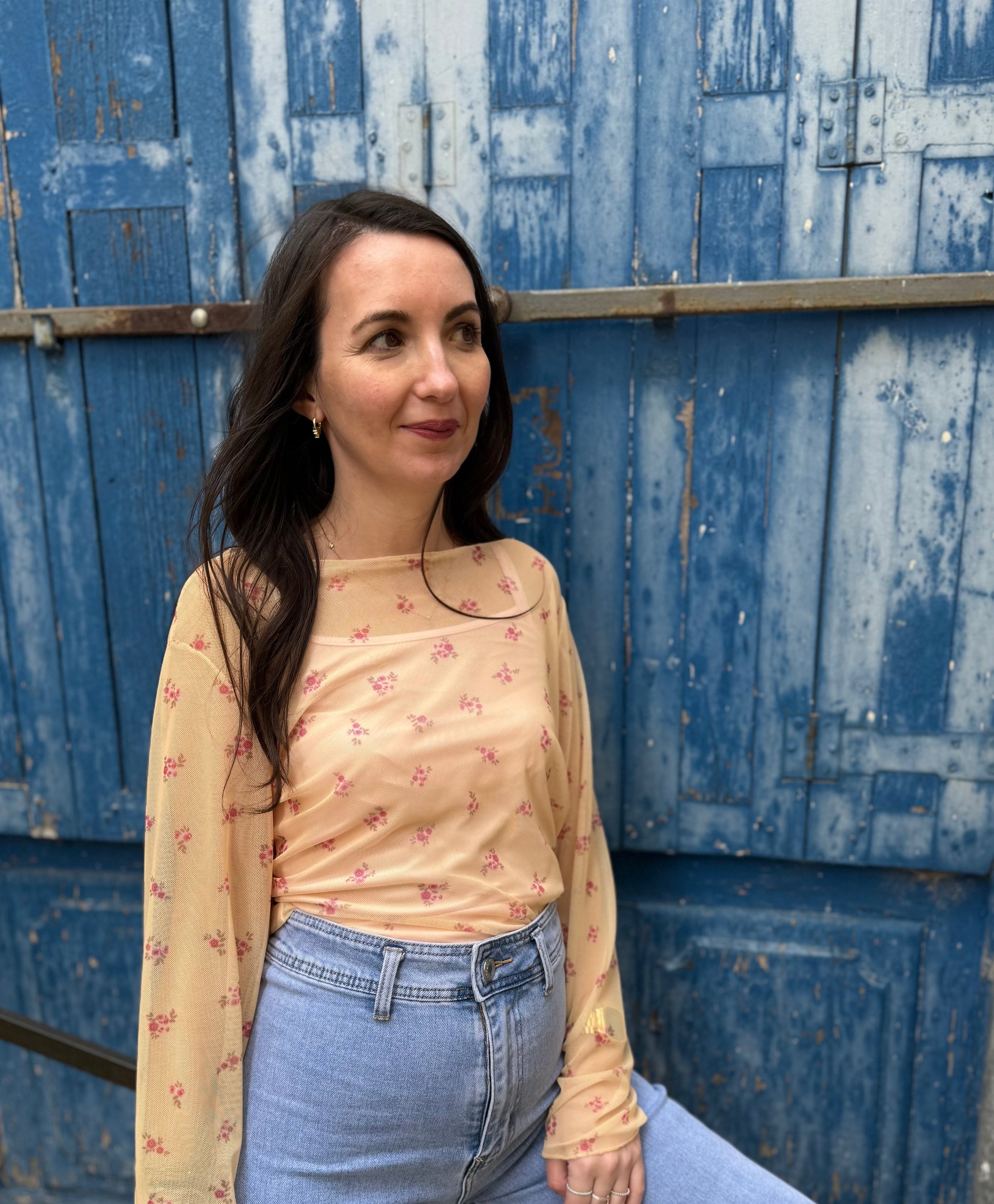 Top transparent jaune SANTO