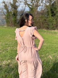 Robe longue avec boutons DINA